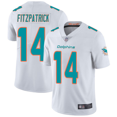 Nike Miami Dolphins 14 Ryan Fitzpatrick White Men Stitched NFL Vapor Untouchable Limited Jersey